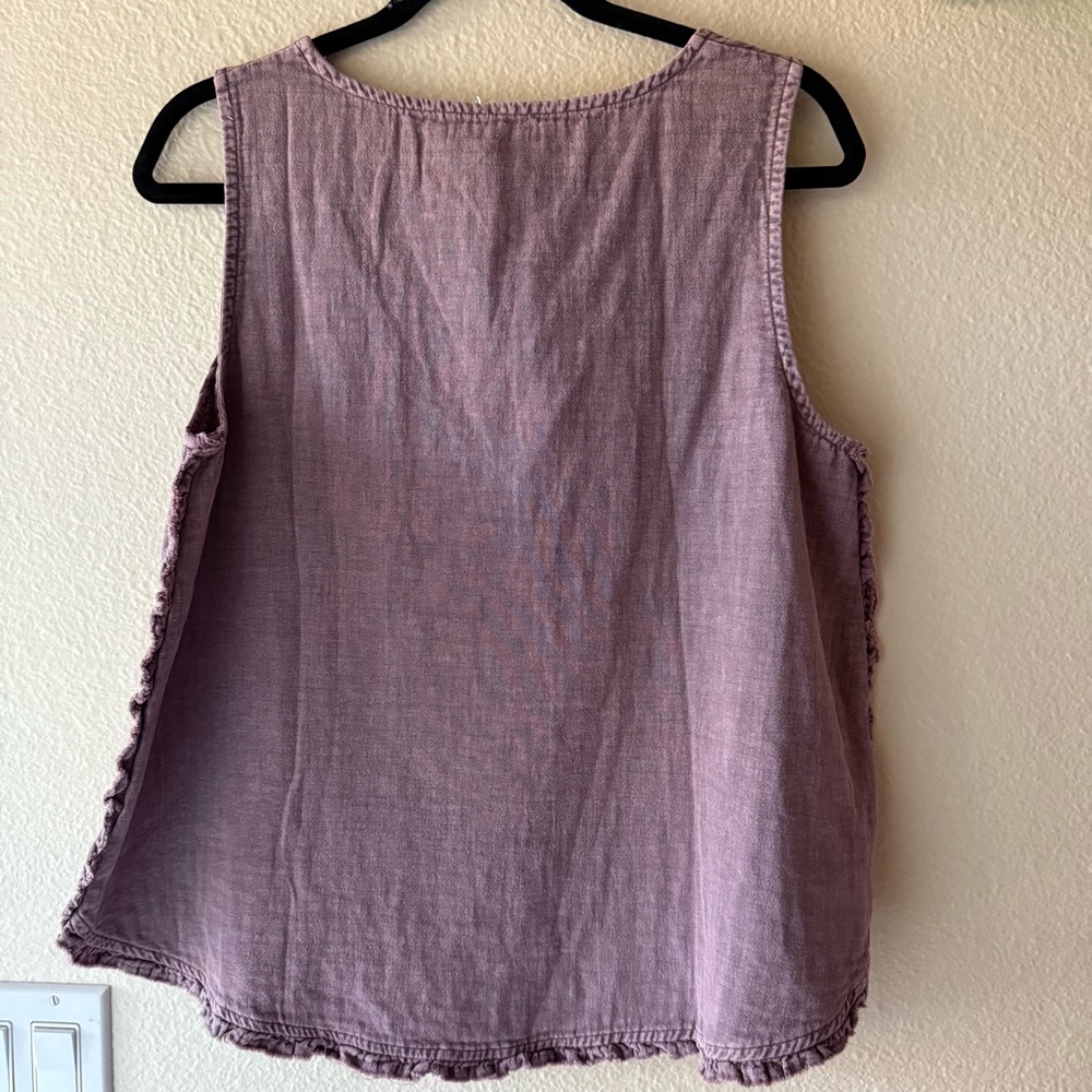 NWT Hello Nite Women's Purple Sleeveless Top - Picture 2 of 5